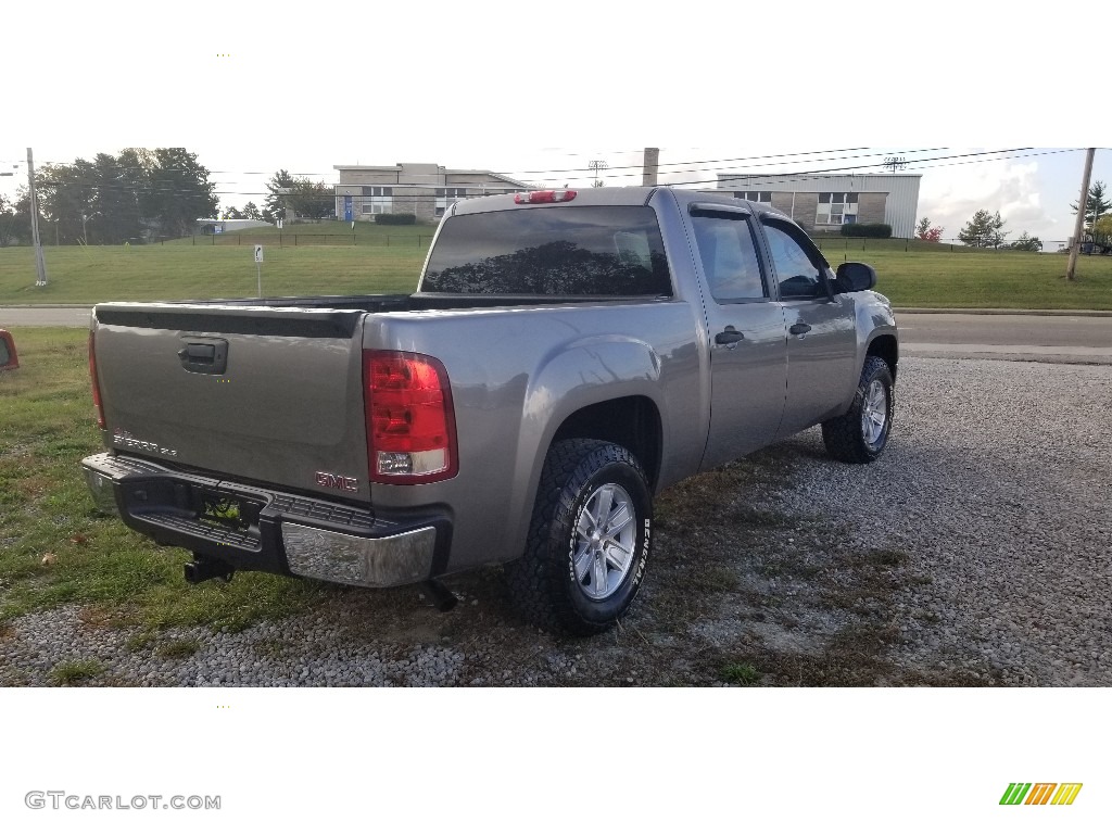 2013 Sierra 1500 SLE Crew Cab 4x4 - Steel Gray Metallic / Ebony photo #7