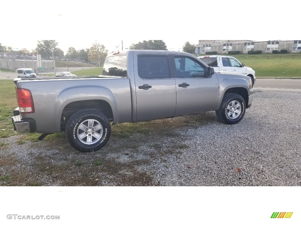 2013 Sierra 1500 SLE Crew Cab 4x4 - Steel Gray Metallic / Ebony photo #8