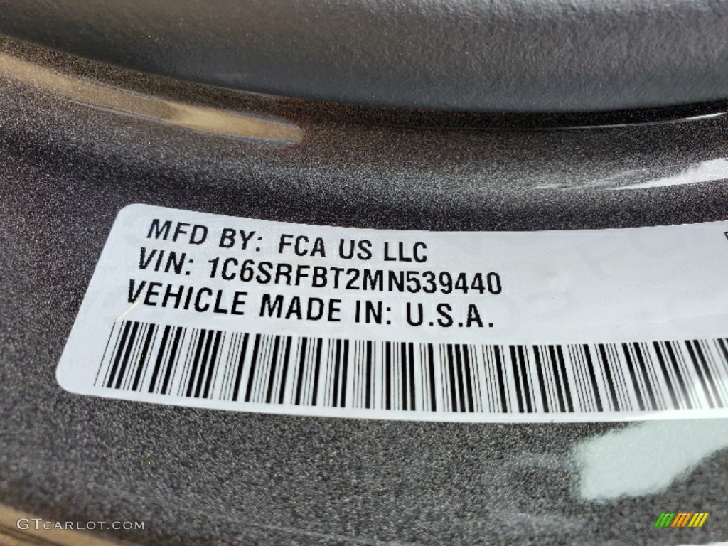 2021 1500 Big Horn Quad Cab 4x4 - Granite Crystal Metallic / Black photo #9