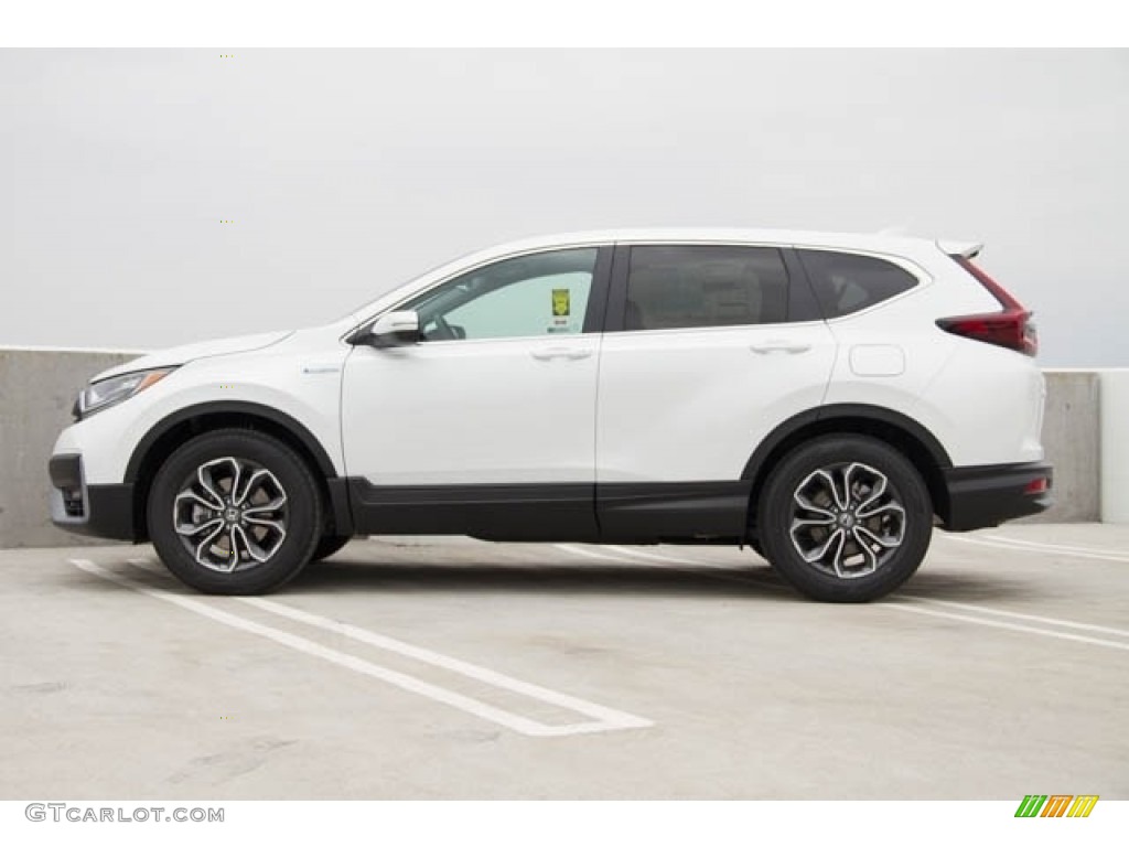 2020 CR-V EX AWD Hybrid - Platinum White Pearl / Black photo #4