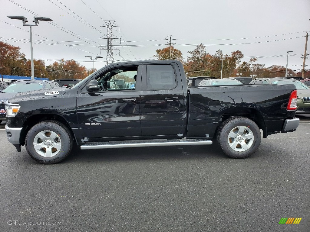 Diamond Black Crystal Pearl 2021 Ram 1500 Big Horn Quad Cab 4x4 Exterior Photo #139974391