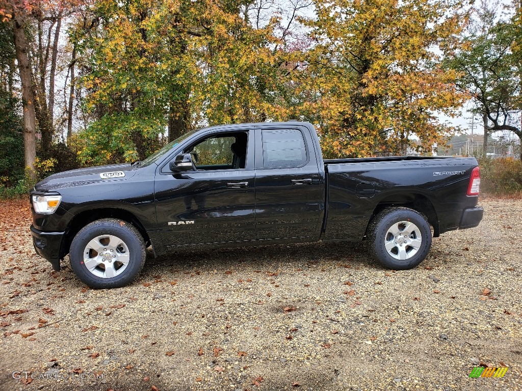 Diamond Black Crystal Pearl 2021 Ram 1500 Big Horn Quad Cab 4x4 Exterior Photo #139974754