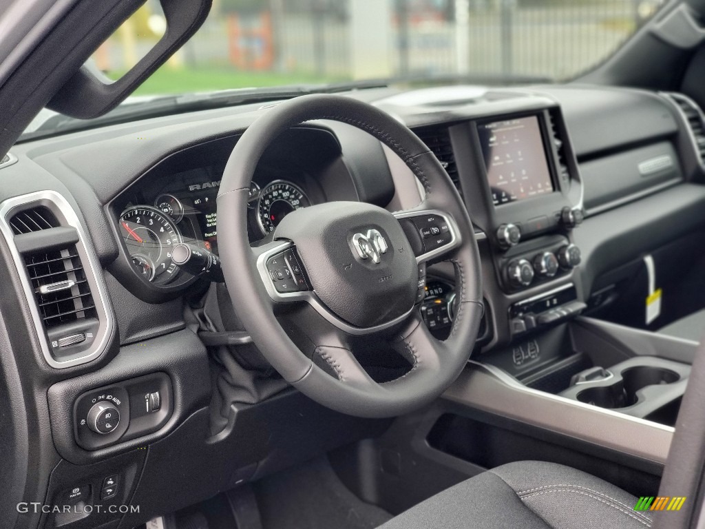 2021 Ram 1500 Big Horn Quad Cab 4x4 Black Dashboard Photo #139975564