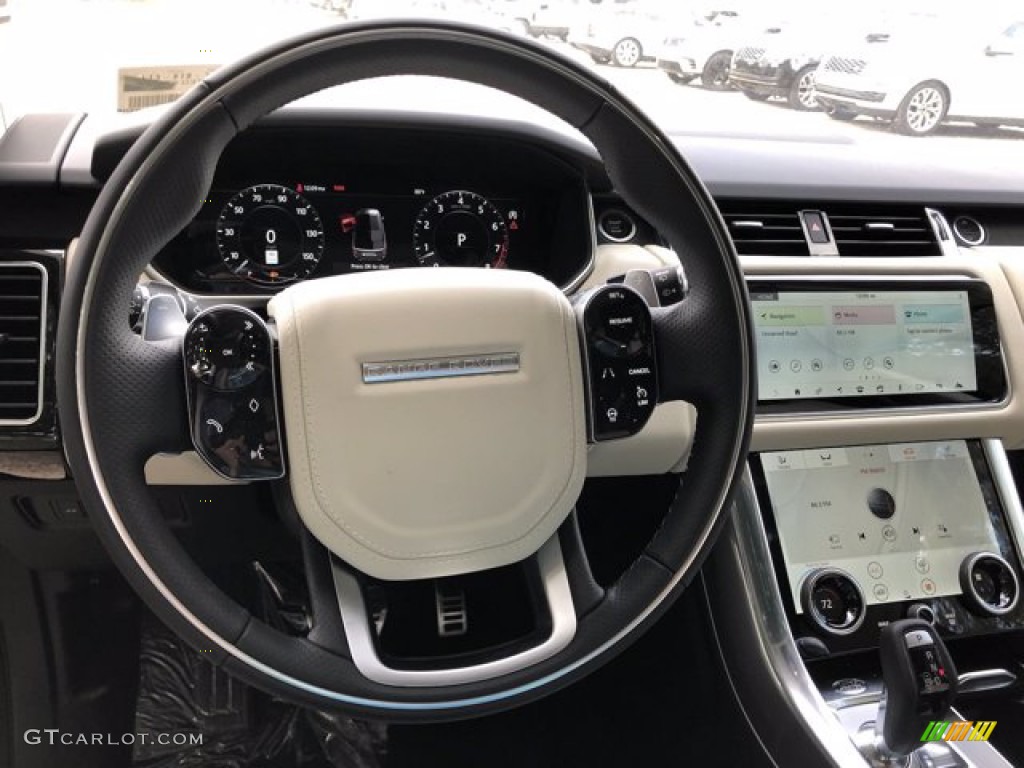 2021 Land Rover Range Rover Sport HSE Silver Edition Ivory/Ebony Steering Wheel Photo #139976398