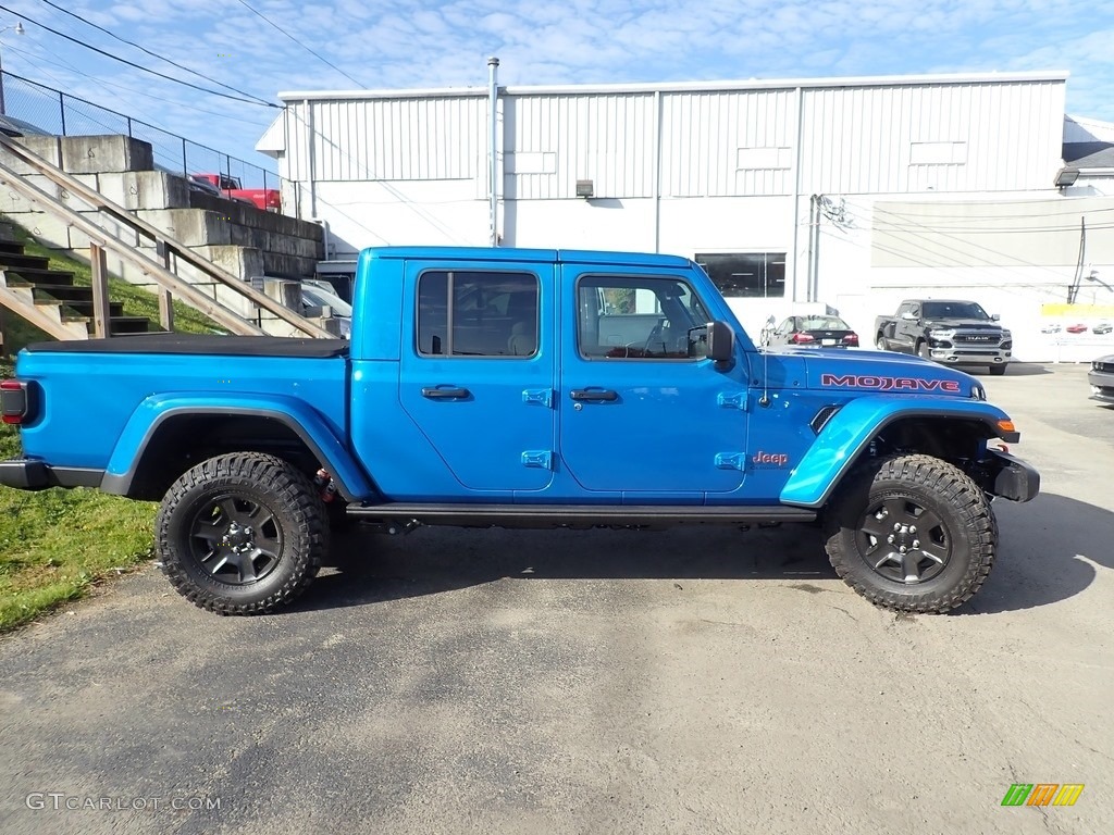 2020 Gladiator Mojave 4x4 - Hydro Blue Pearl / Black/Steel Gray photo #6