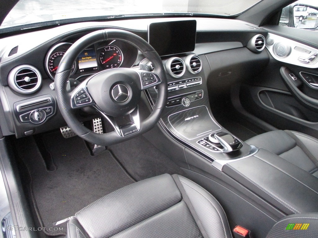 Black Interior 2017 Mercedes-Benz C 63 AMG Coupe Photo #139977298