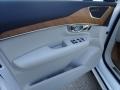 Blonde/Charcoal 2021 Volvo XC90 T8 eAWD Momentum Plug-in Hybrid Door Panel