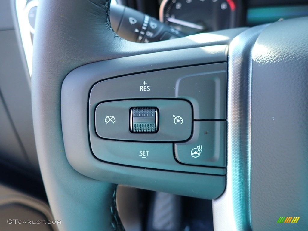 2021 GMC Sierra 1500 Elevation Double Cab 4WD Jet Black Steering Wheel Photo #139977661