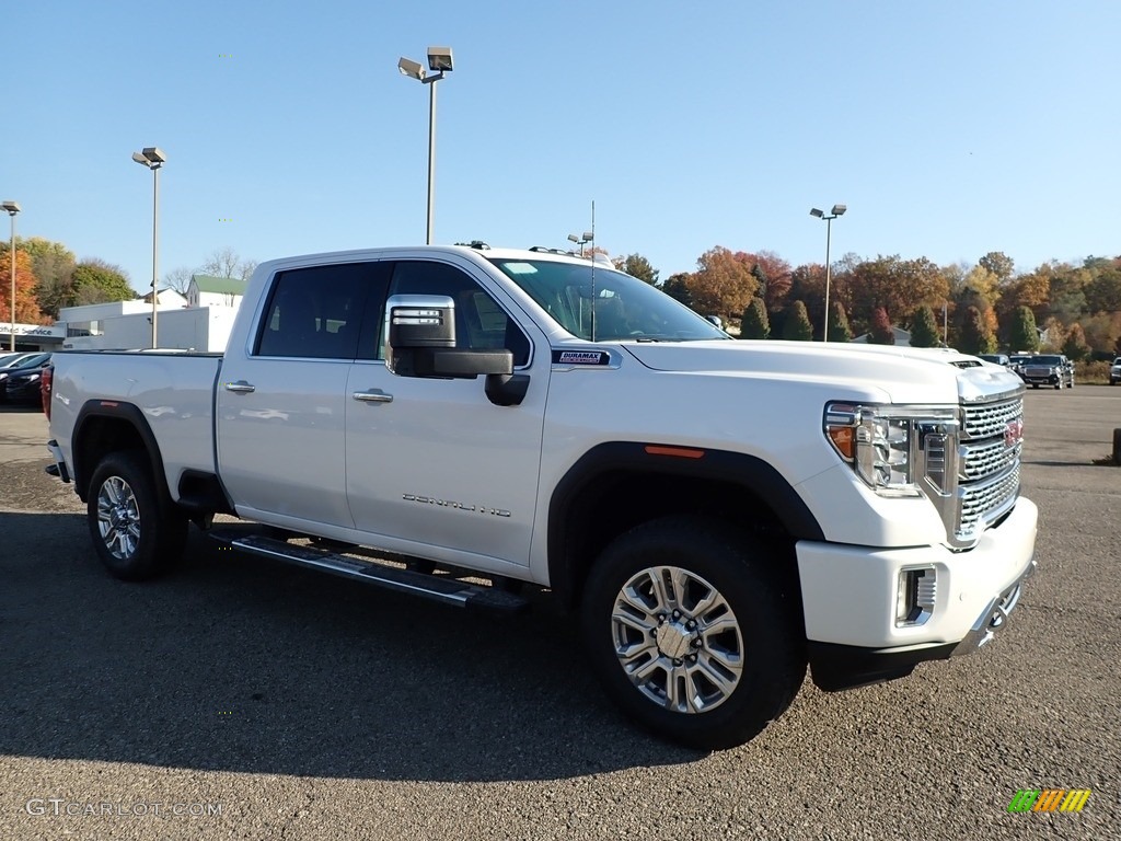 2020 Sierra 2500HD Denali Crew Cab 4WD - White Frost Tricoat / Jet Black photo #3