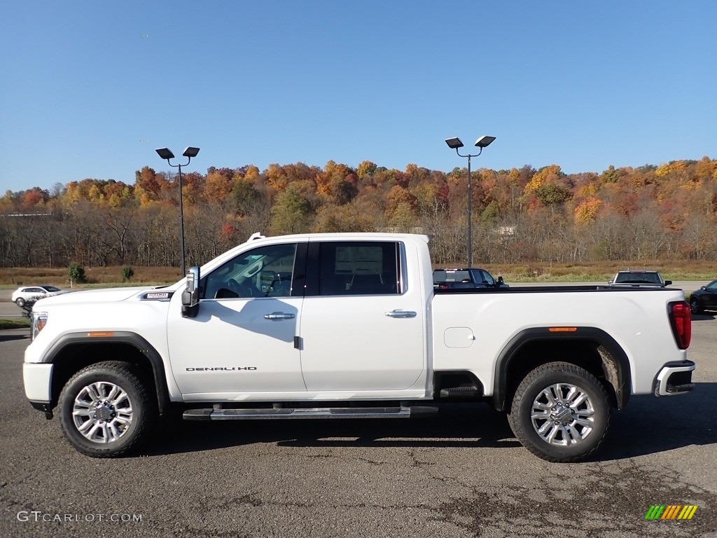 2020 Sierra 2500HD Denali Crew Cab 4WD - White Frost Tricoat / Jet Black photo #8