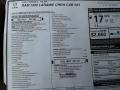 2021 Ram 1500 Laramie Crew Cab 4x4 Window Sticker