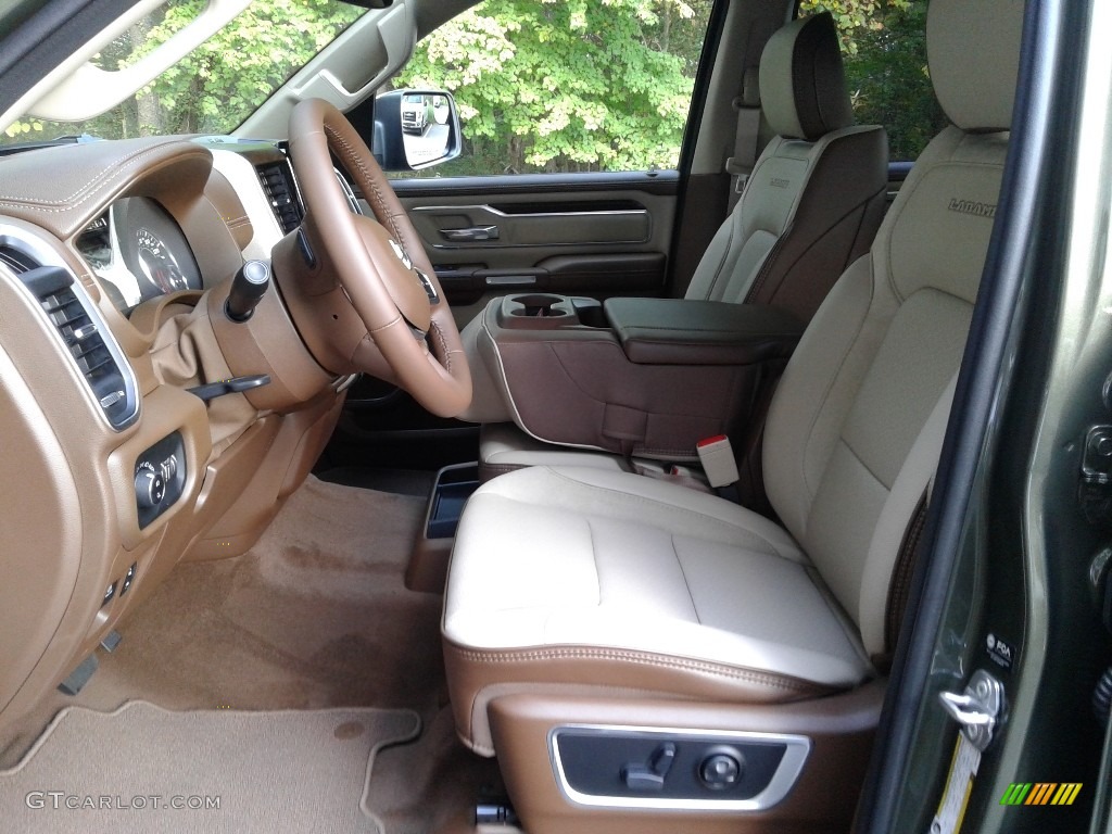 Light Frost Beige/Mountain Brown Interior 2021 Ram 1500 Laramie Crew Cab 4x4 Photo #139978470