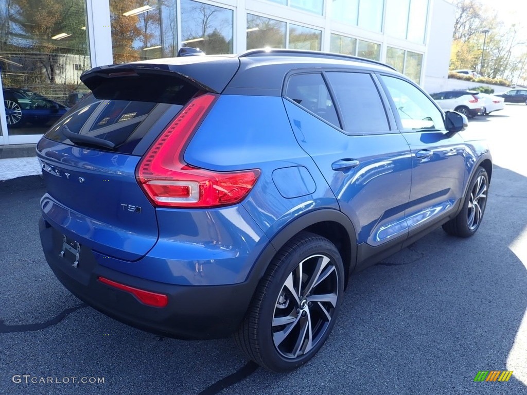 2021 XC40 T5 R-Design AWD - Bursting Blue Metallic / Charcoal photo #2