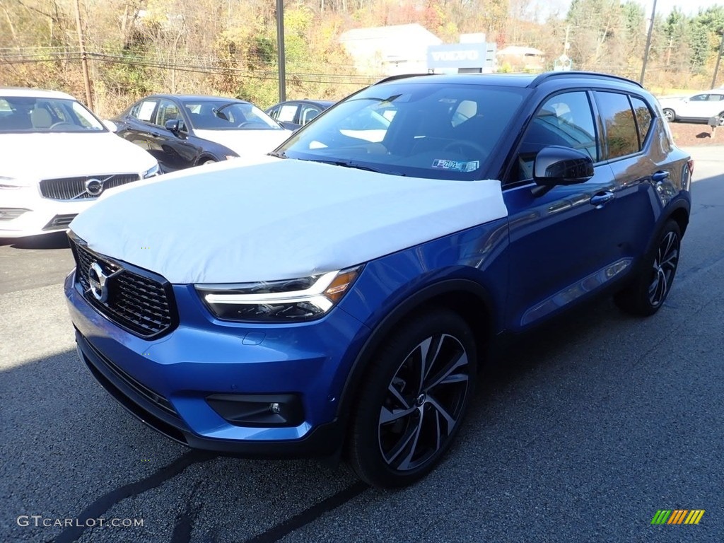 2021 XC40 T5 R-Design AWD - Bursting Blue Metallic / Charcoal photo #5