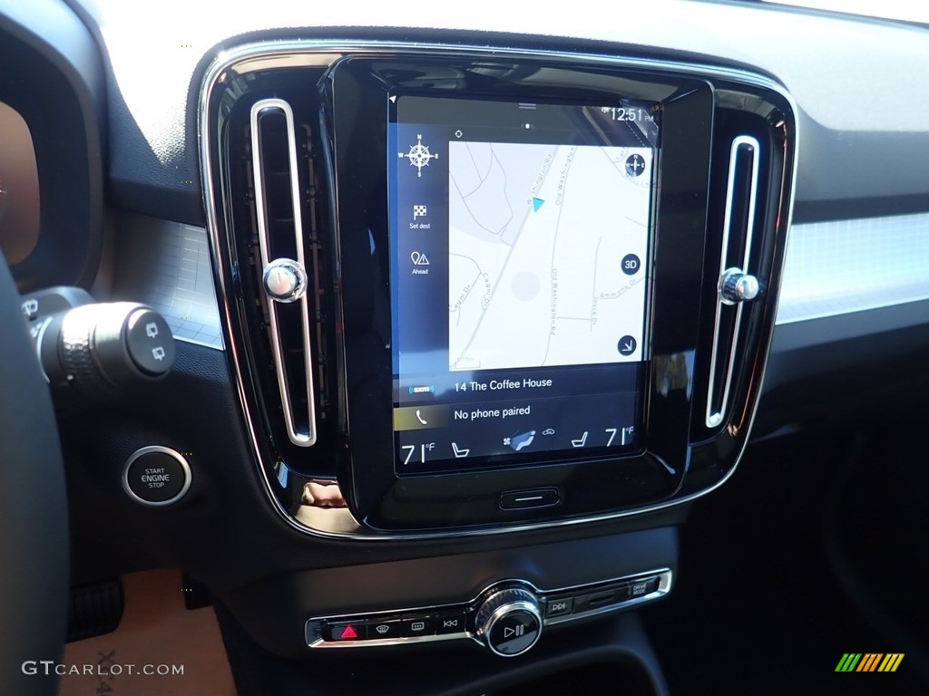 2021 XC40 T5 Momentum AWD - Thunder Grey Metallic / Charcoal photo #14
