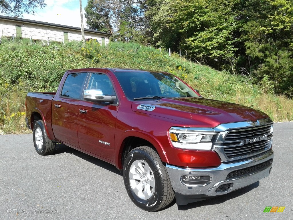 Delmonico Red Pearl 2021 Ram 1500 Laramie Crew Cab 4x4 Exterior Photo #139979974