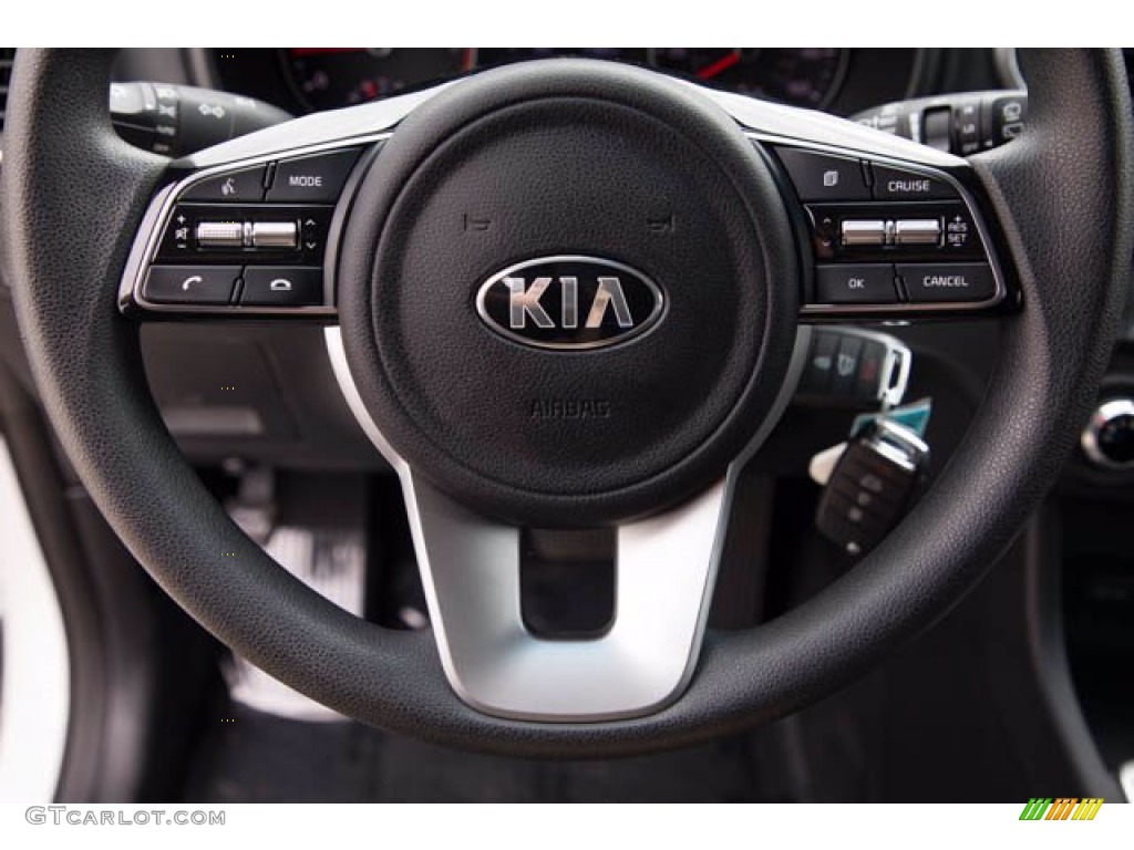2020 Kia Sportage LX Black Steering Wheel Photo #139981621