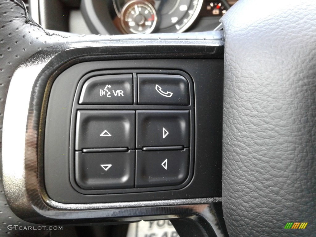 2020 Ram 2500 Power Wagon Crew Cab 4x4 Black/Diesel Gray Steering Wheel Photo #139982227