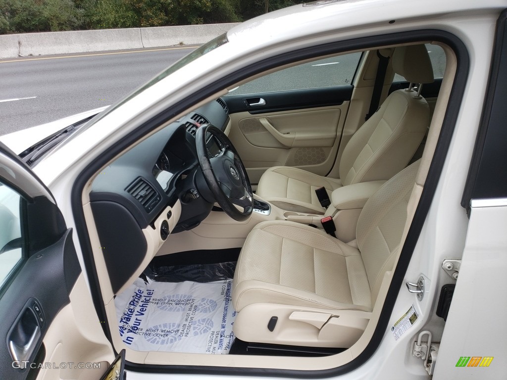 2010 Jetta SE Sedan - Candy White / Cornsilk Beige photo #9