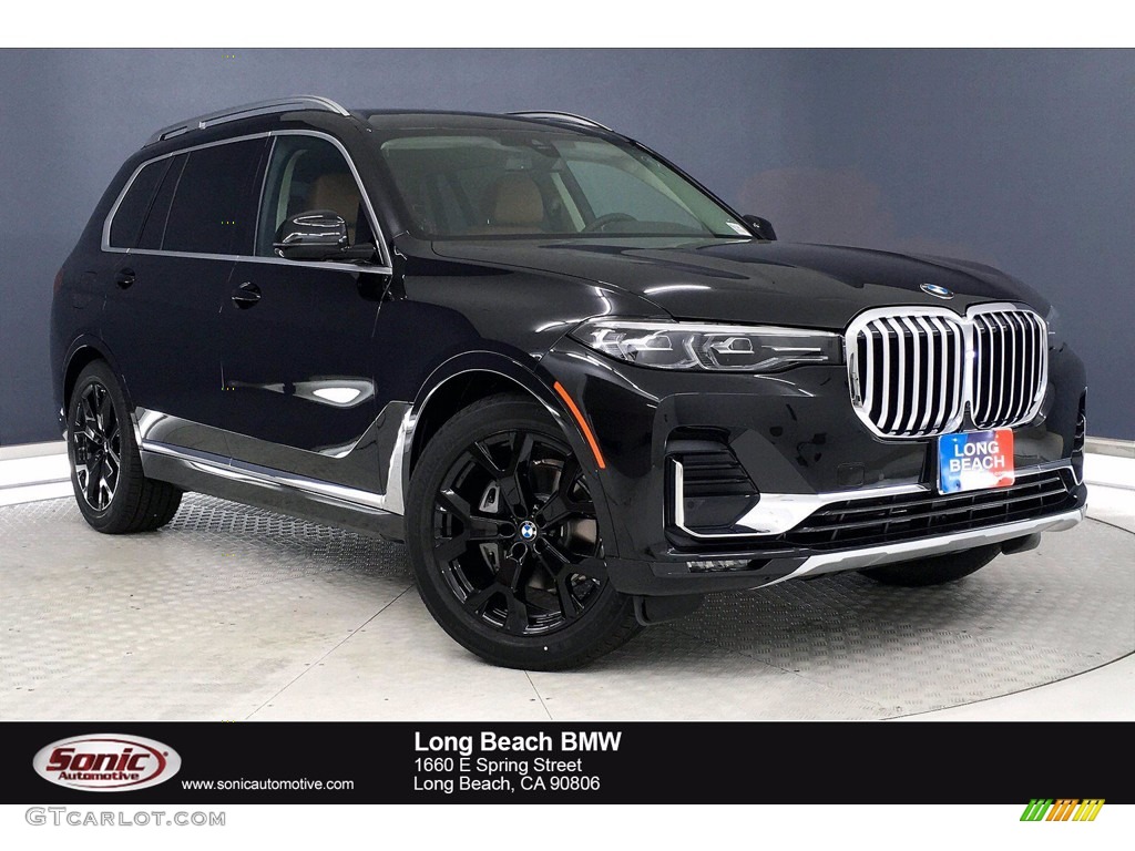 2021 X7 xDrive40i - Black Sapphire Metallic / Cognac photo #1