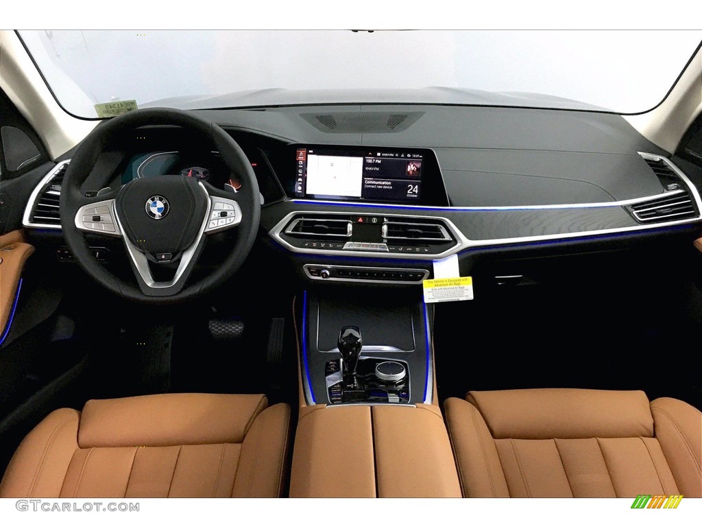 2021 BMW X7 xDrive40i Cognac Dashboard Photo #139985986