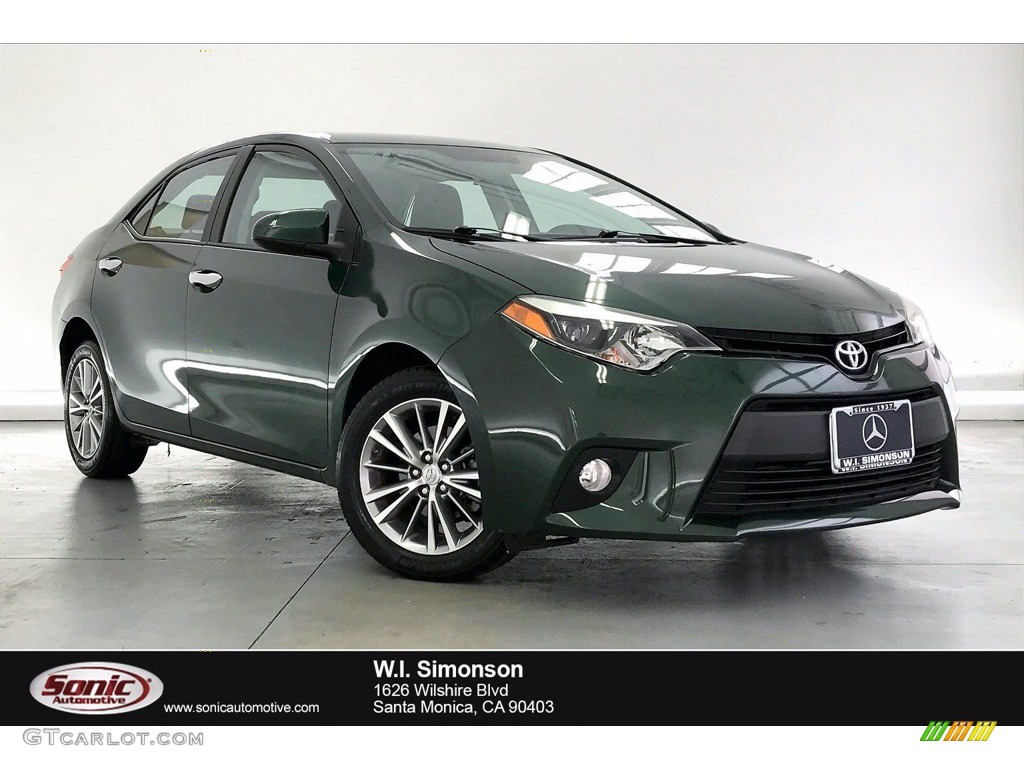 2014 Corolla LE - 4Evergreen Mica / Black photo #1