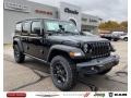 2021 Black Jeep Wrangler Unlimited Willys 4x4  photo #1