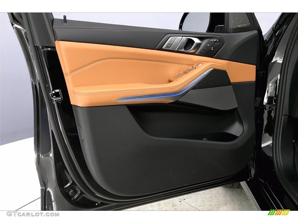 2021 BMW X7 xDrive40i Cognac Door Panel Photo #139986178