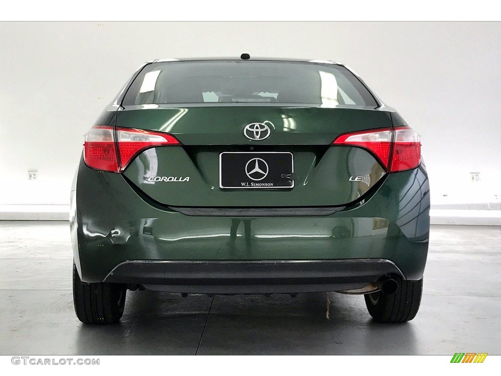 2014 Corolla LE - 4Evergreen Mica / Black photo #3