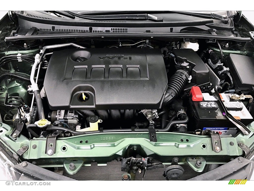 2014 Corolla LE - 4Evergreen Mica / Black photo #9