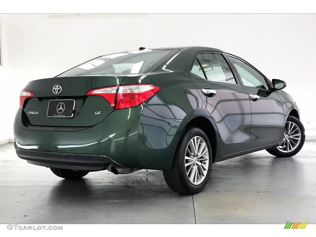 2014 Corolla LE - 4Evergreen Mica / Black photo #13