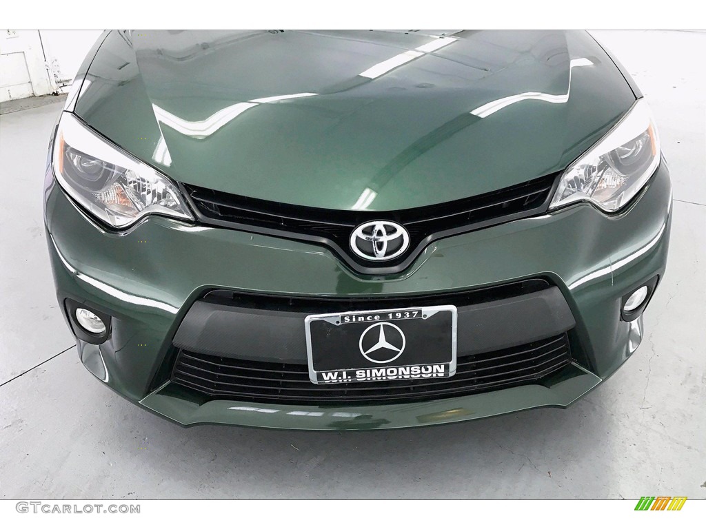 2014 Corolla LE - 4Evergreen Mica / Black photo #30