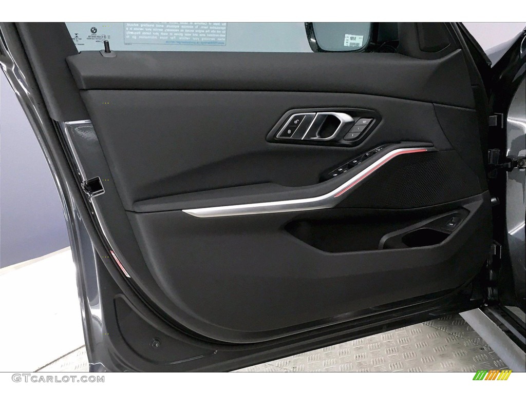 2021 BMW 3 Series 330i Sedan Black Door Panel Photo #139988002