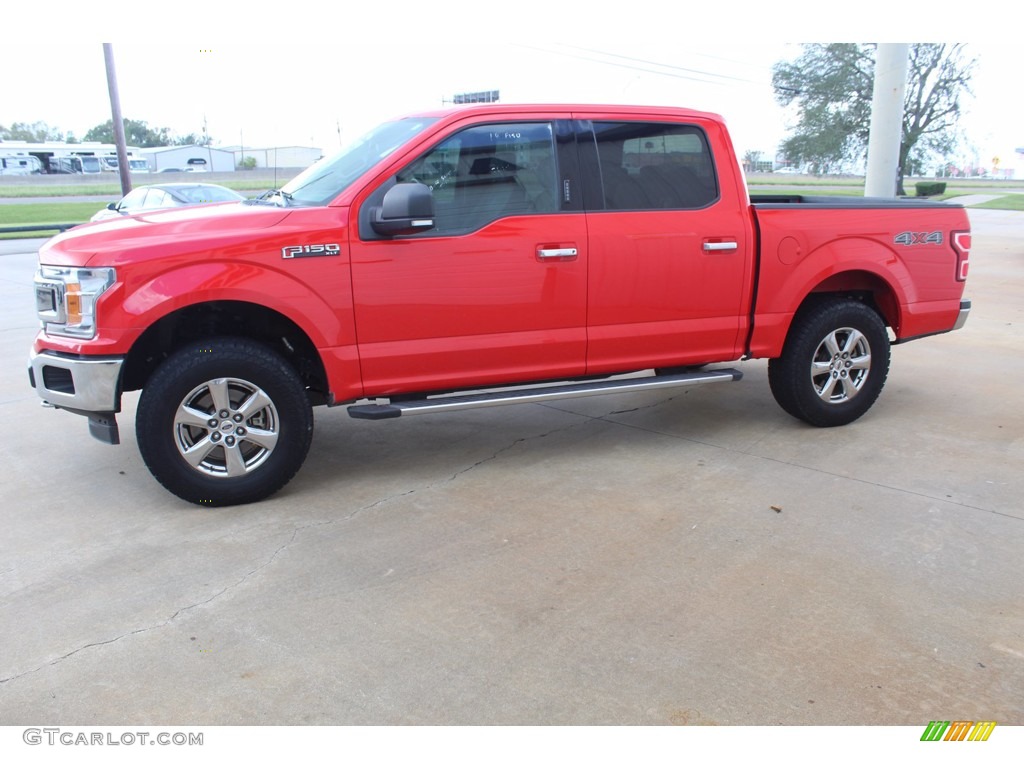2018 F150 XLT SuperCrew 4x4 - Race Red / Earth Gray photo #6