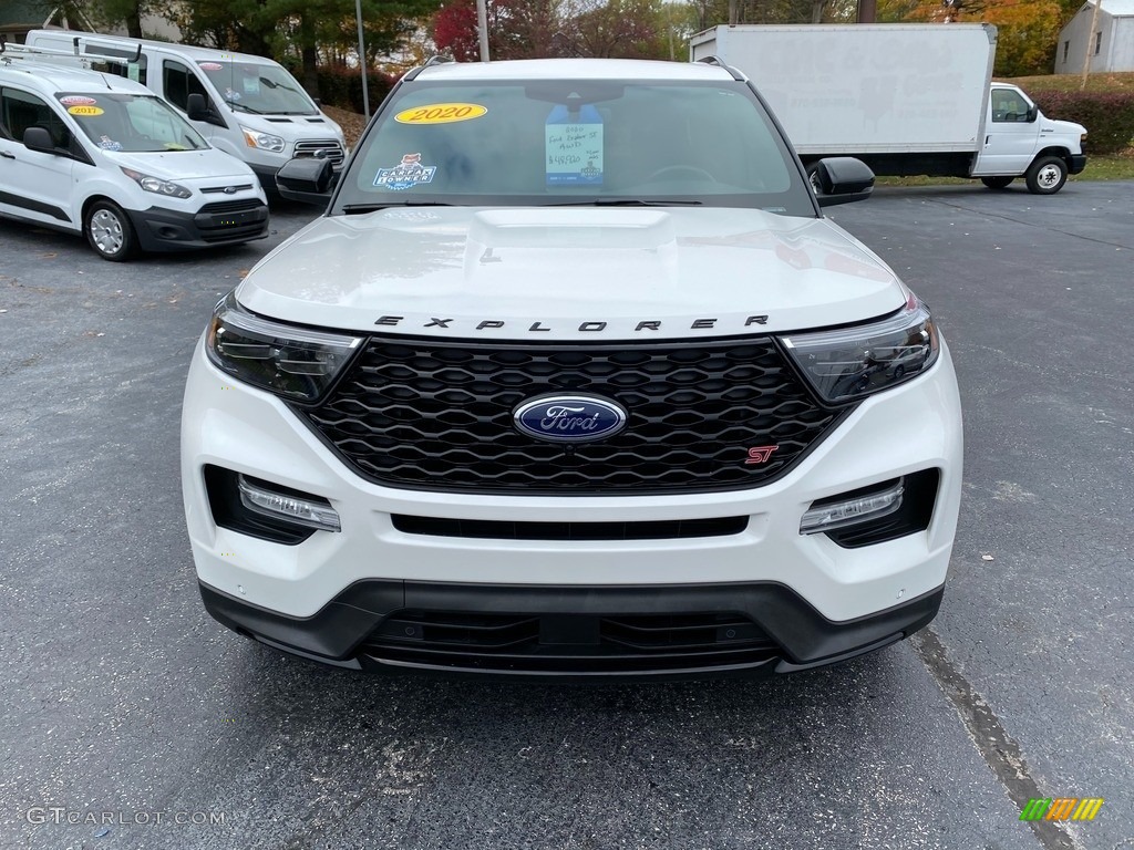 2020 Explorer ST 4WD - Star White Metallic Tri-Coat / Ebony photo #3