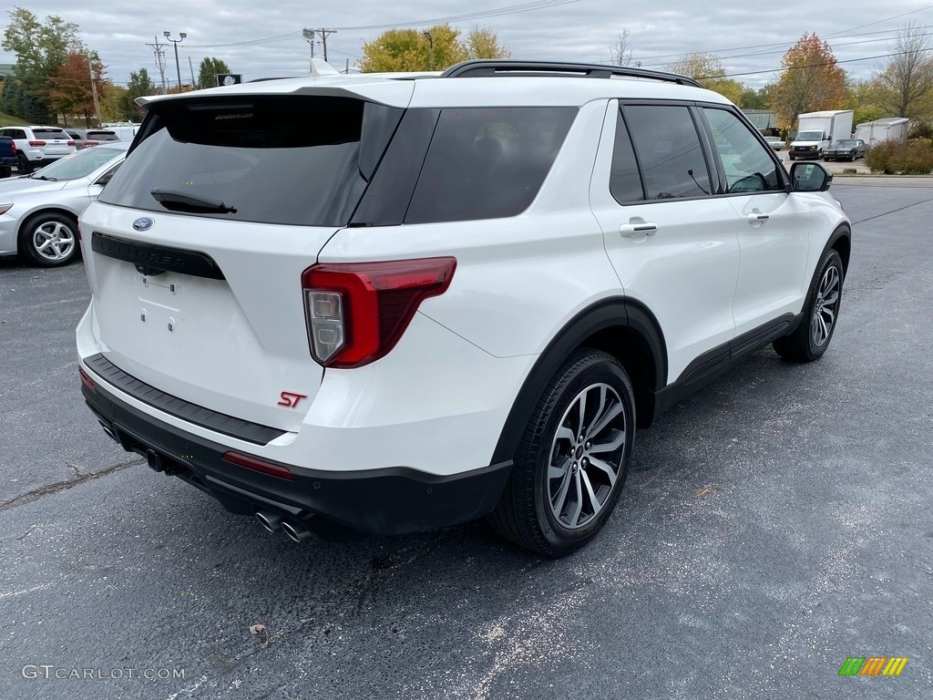 2020 Explorer ST 4WD - Star White Metallic Tri-Coat / Ebony photo #6
