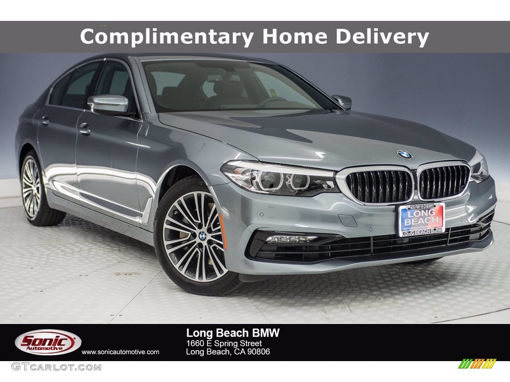 2018 5 Series 530i Sedan - Bluestone Metallic / Black photo #1