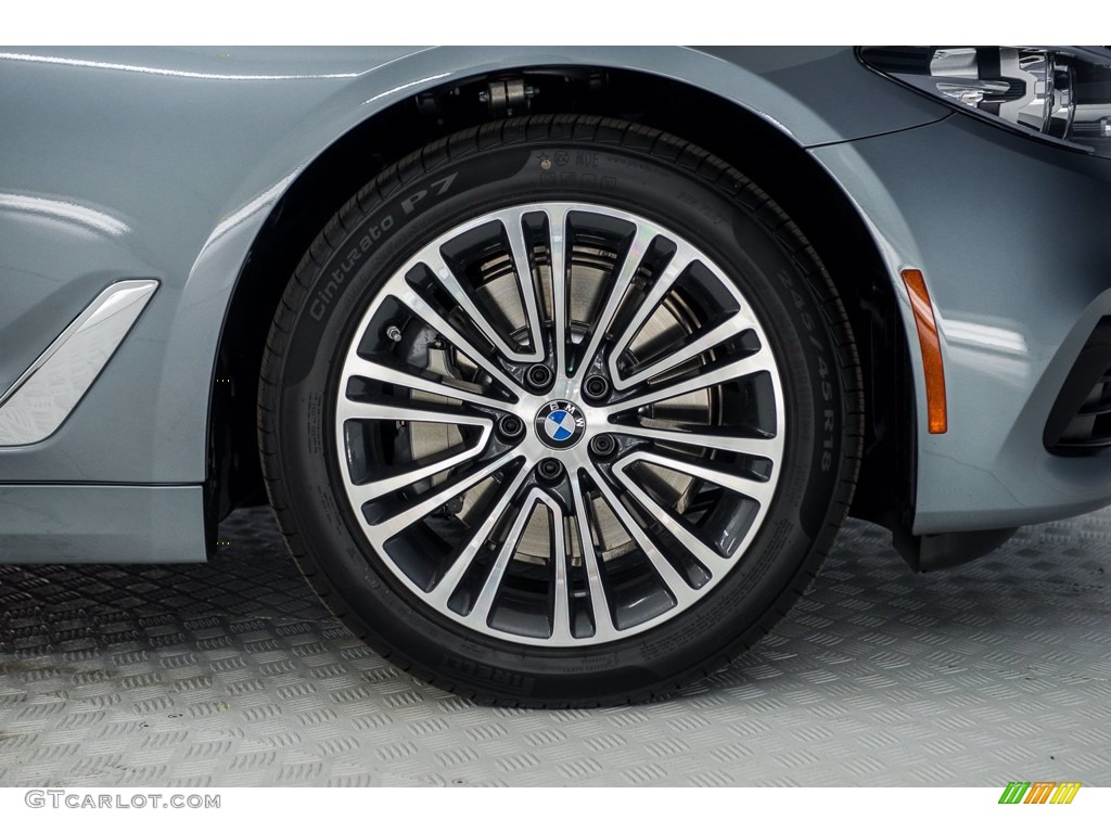 2018 5 Series 530i Sedan - Bluestone Metallic / Black photo #9
