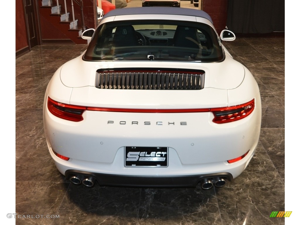 2018 911 Targa 4S - White / Graphite Blue photo #5