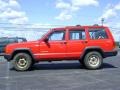 2000 Flame Red Jeep Cherokee SE 4x4 Right Hand Drive  photo #4