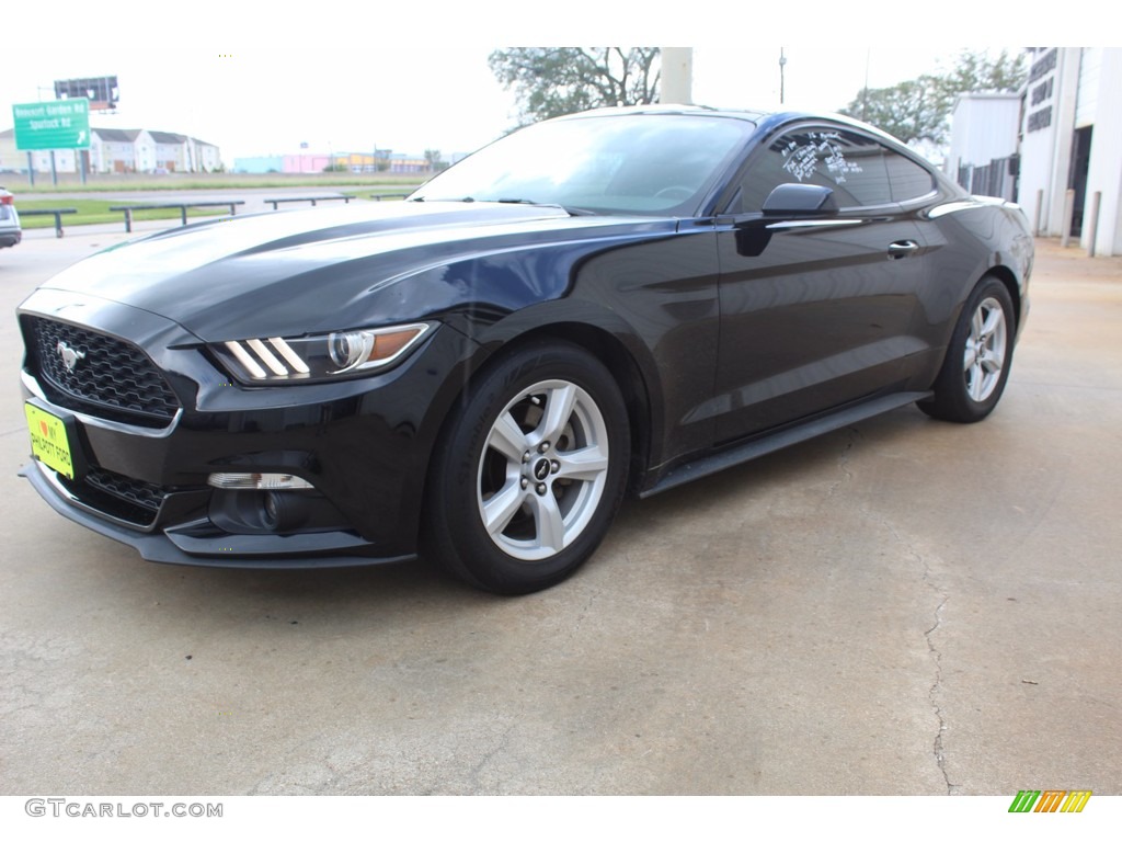 2015 Mustang EcoBoost Coupe - Black / 50 Years Raven Black photo #4