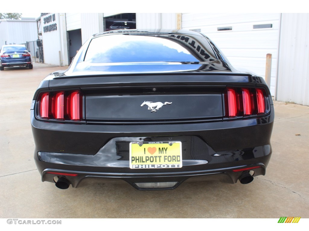 2015 Mustang EcoBoost Coupe - Black / 50 Years Raven Black photo #8
