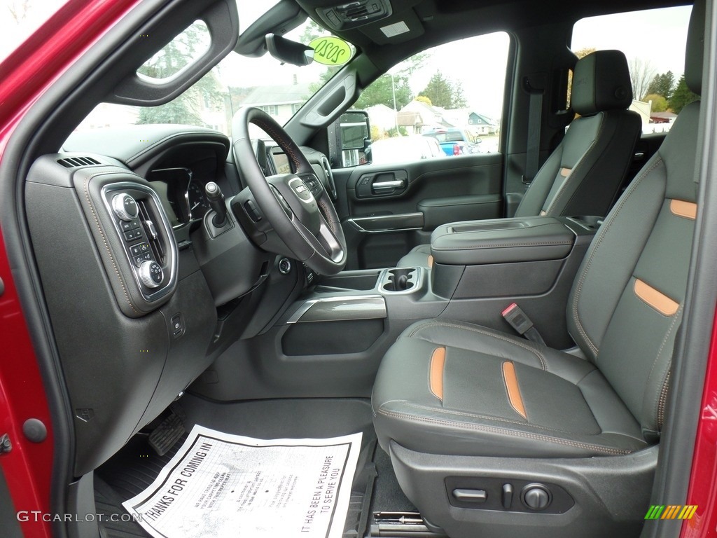 Jet Black Interior 2020 GMC Sierra 2500HD AT4 Crew Cab 4WD Photo #139990789