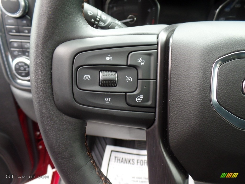 2020 GMC Sierra 2500HD AT4 Crew Cab 4WD Jet Black Steering Wheel Photo #139990876