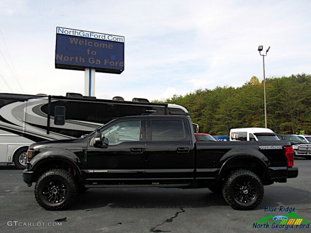 2020 F350 Super Duty Lariat Crew Cab 4x4 - Agate Black / Black photo #2