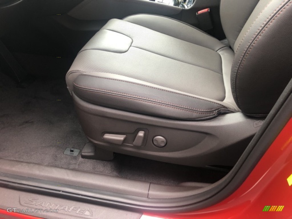 2020 Santa Fe SEL AWD - Lava Orange / Espresso/Gray photo #9
