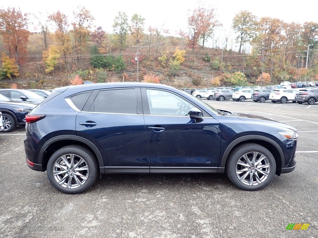 2021 CX-5 Grand Touring AWD - Deep Crystal Blue Mica / Black photo #1