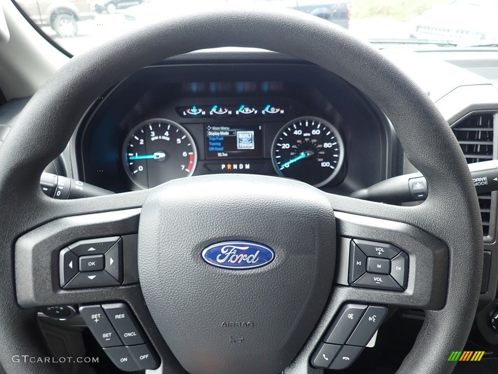 2020 Ford F350 Super Duty XL Crew Cab 4x4 Medium Earth Gray Steering Wheel Photo #139992510