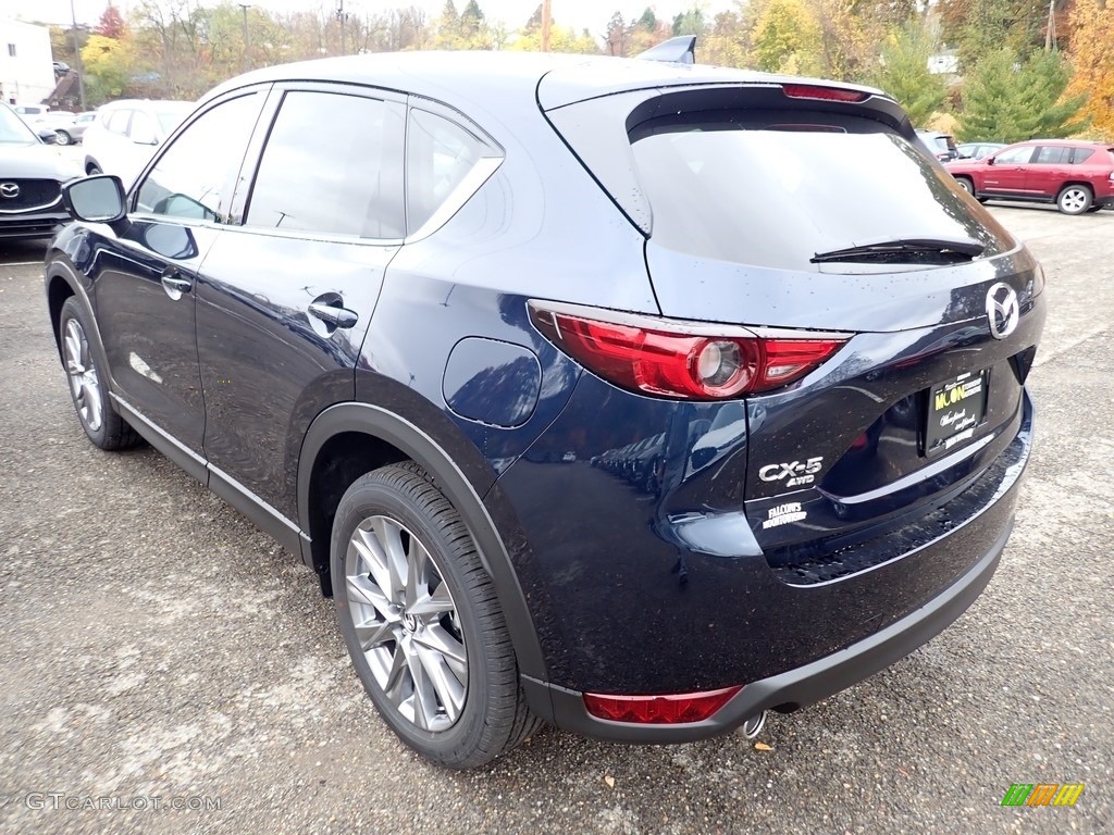 2021 CX-5 Grand Touring AWD - Deep Crystal Blue Mica / Black photo #6