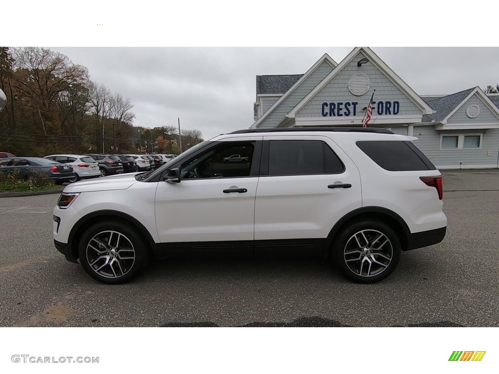 2019 Explorer Sport 4WD - Oxford White / Medium Black photo #4